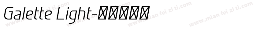 Galette Light字体转换